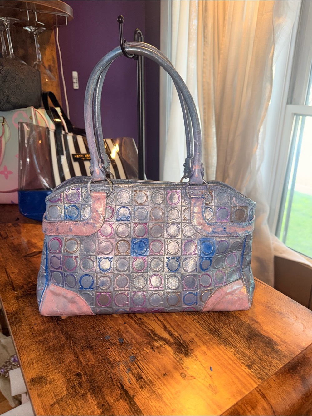Salvatore Ferragamo one of a kind!! color changing iridescent! - Picture 5 of 9